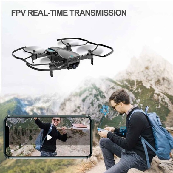 HR Q1 Drone w/1080p Camera, Foldable Drones, Quadcopter Helicopter for Beginner - Picture 4 of 5